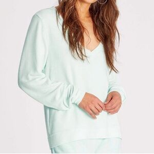 Wildfox Baggy Beach Jumper in Soothing Sea